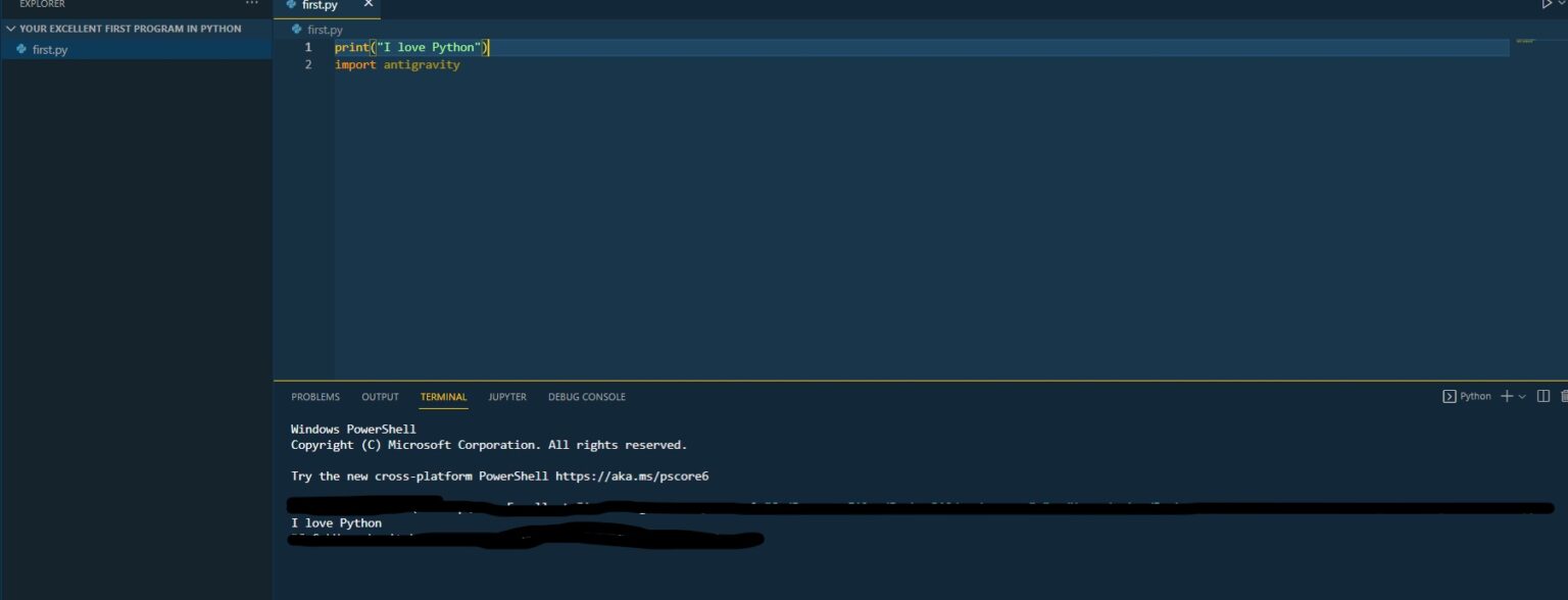 Your Excellent First Program In Python - python-hub