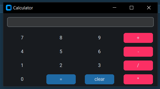 Mini Calculator GUI with Python