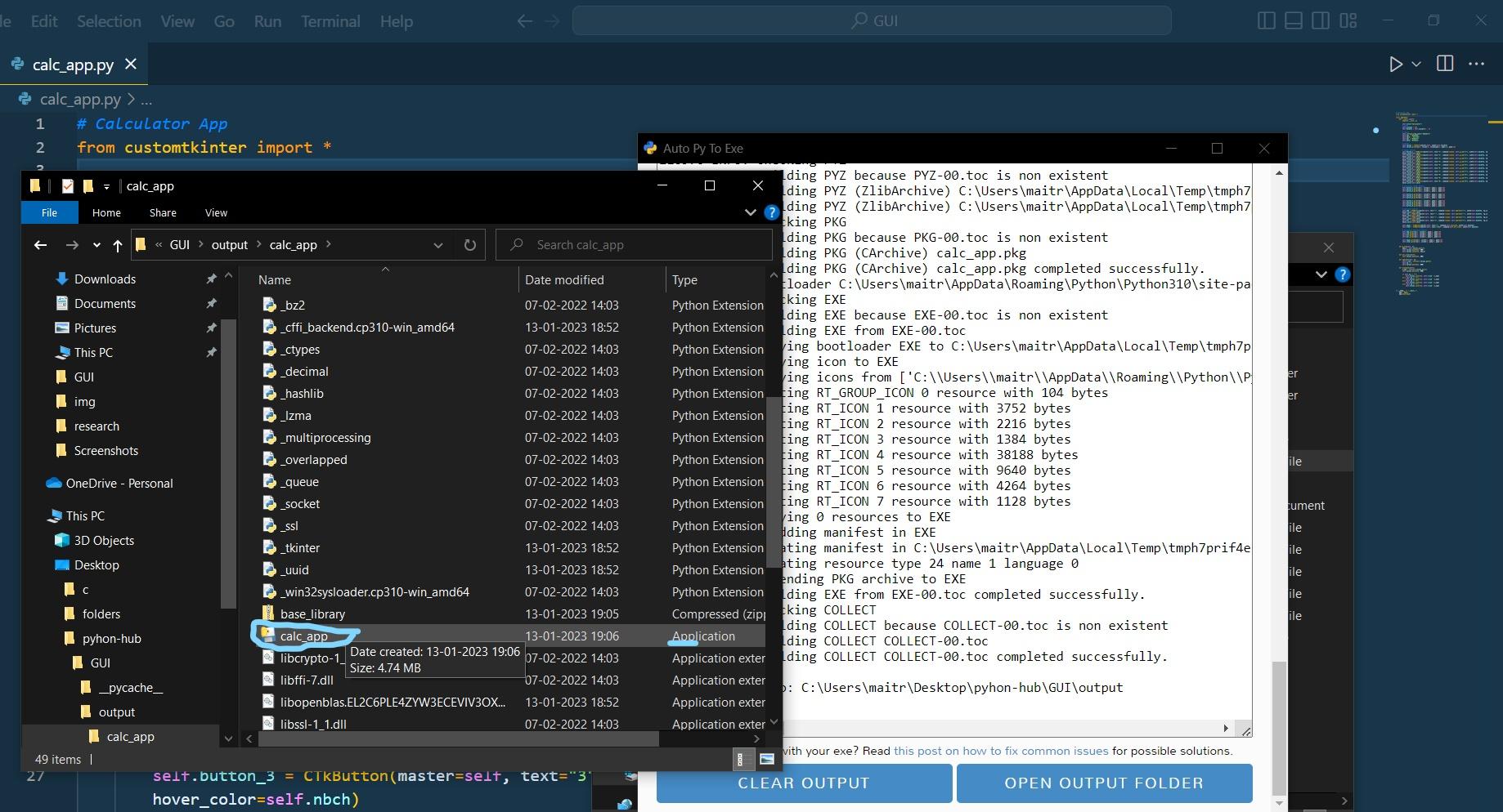 How To Make A Calculator App In Python Customtkinter Python Hub