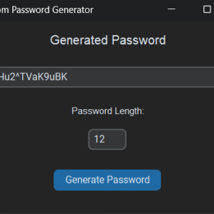 Read more about the article Create a Random Password Generator in Python using CustomTkinter