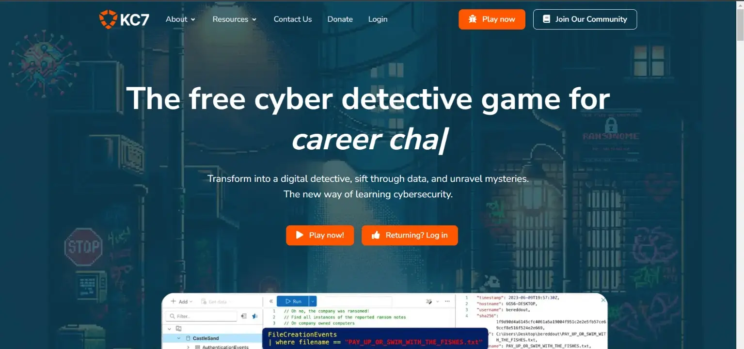 gamified way to learn cybersecurity for free