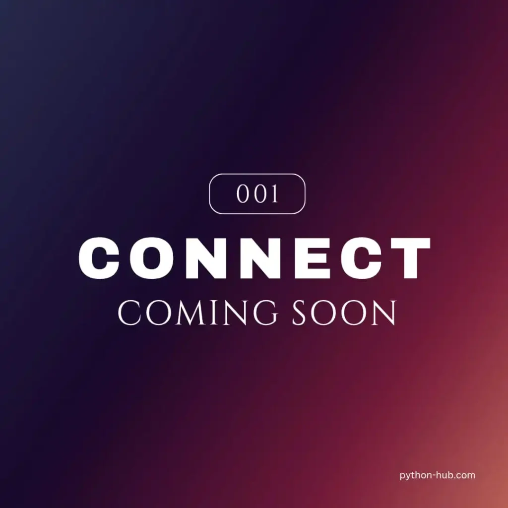 connect coming soon