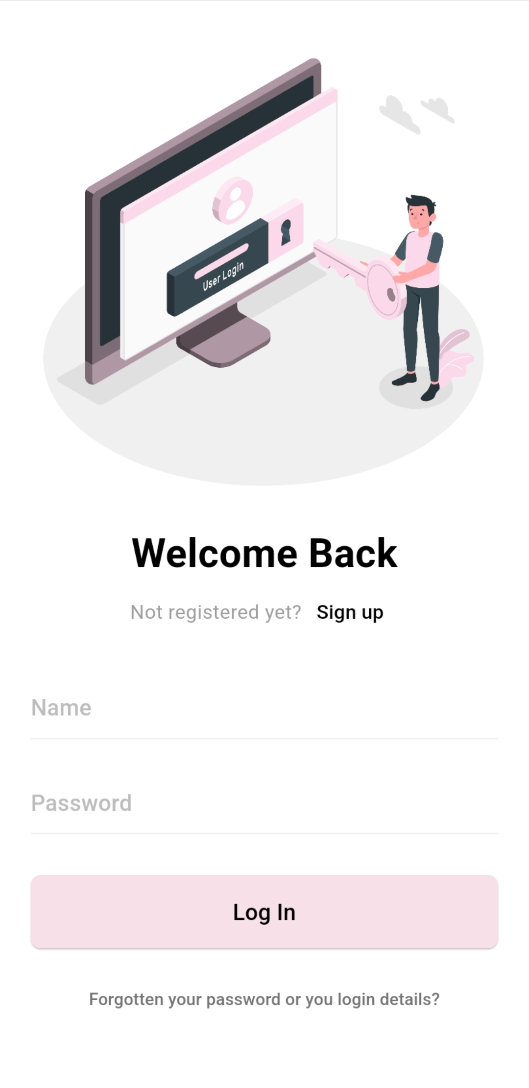 Responsive Flutter Login Page with Source Code