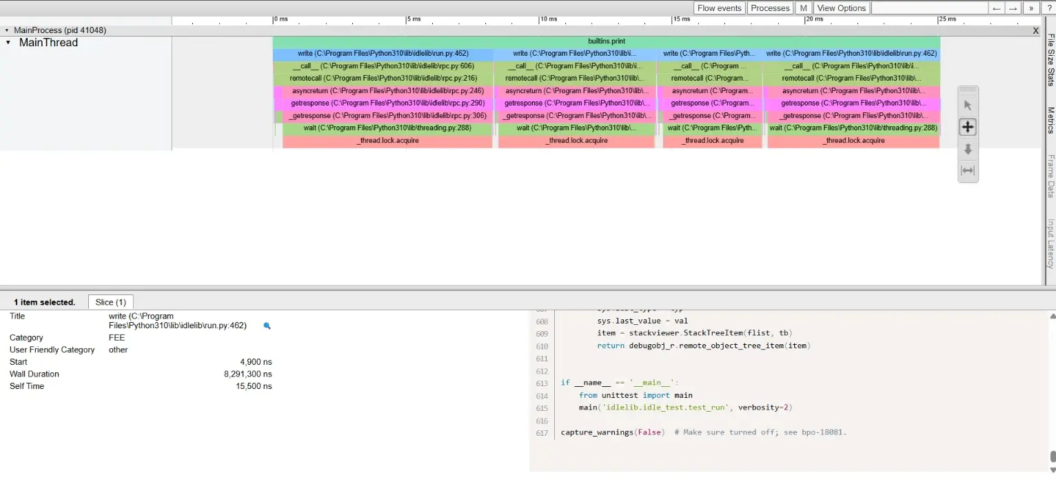 VizTracer Python Bug Detection