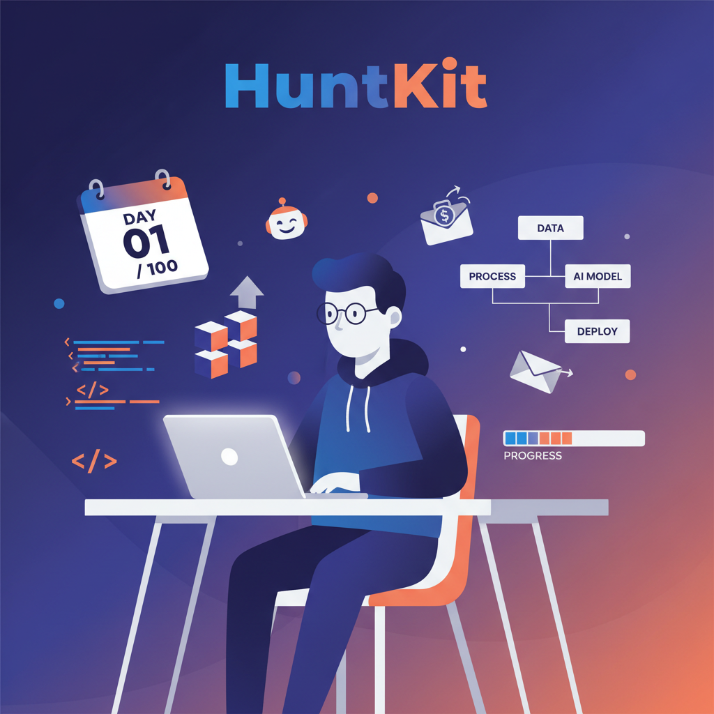 Read more about the article Day 0: Building HuntKit – My 100-Day System Design Journey
